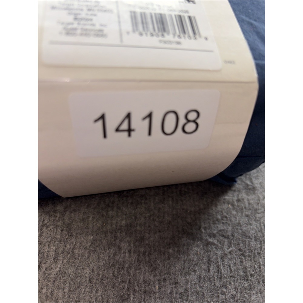 Threshold KING 400 Thread Count Performance Flat Sheet Metallic‎ Blue NEW - Picture 3 of 3